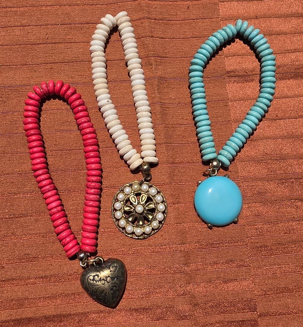 custom made set of 3 beaded braceletts
